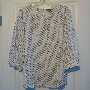 Adrianna Papell printed 3/4 puff sleeve blouse size medium brand new no tags